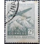 1948 AR 0529 Plane over the Andes U SEV
