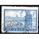 1956 AR 0622 Harbor of Buenos Aires U SEV