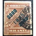 1898 R 0124 Jornal Sobrestampado 2000 / 1000 U b