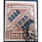 1898 R 0124 Jornal Sobrestampado 2000 / 1000 U a