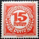 1920 AT Digit in circle 15 P N