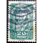1919 AT 0263 Allegory 20 blue green X U
