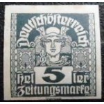 1920 AT 0295 Newspaper stamps 5 M