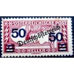 1921 AT 0254 Overprint Deutschösterreich 50 N
