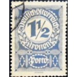 1921 AT 0085 Digit in circle 1½ U