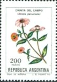 Selo postal da Argentina de 1982 Chinita del campo
