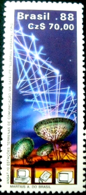 Selo postal COMEMORATIVO do Brasil de 1988 - C 1617 M