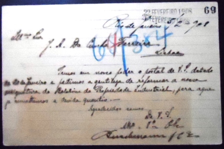 Bilhete Postal de 1898 BP 57a