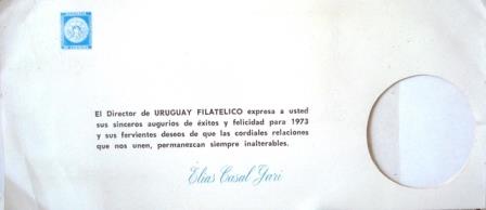 Envelope Comemorativo Uruguay 1972 Bartolome Hidalgo