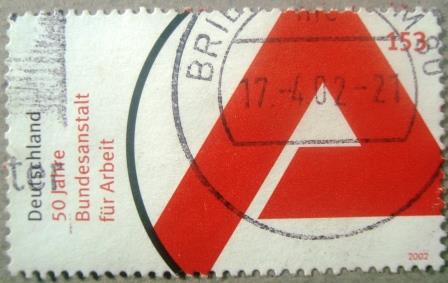Selo postal da Alemanha de 2002 Labour - 2156 U