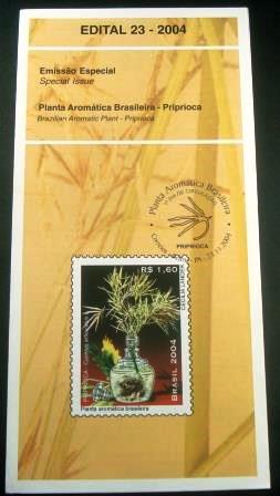 Edital postal do Brasil de 2004 nº 24 Priprioca