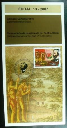 Edital postal do Brasil de 2007 nº 13 Teófilo Otoni