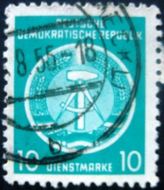 Selo postal da Alemanha de 1954 - 4 U