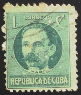Selo postal de Cuba de 1925 José Julian Marti