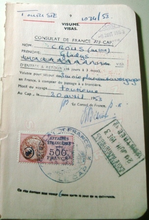 Selo consular da França de 1953