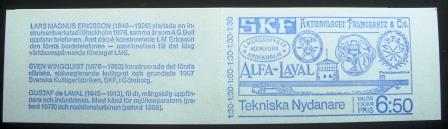 Caderneta postal da Suécia de 1976 Technological pioneers