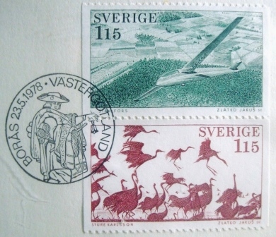 Envelope FDC da Suécia de 1978 Västergötland