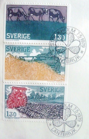 Envelope FDC da Suécia de 1979 Agriculture