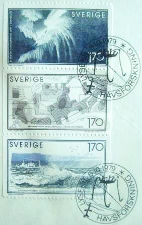 Envelope FDC da Suécia de 1979 Herring Investigations