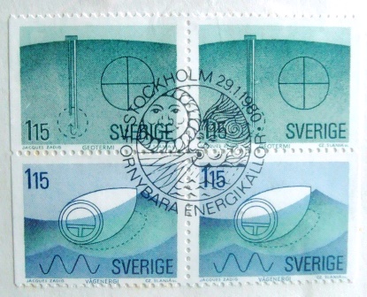 Envelope FDC da Suécia de 1980 Renewable Energy Sources
