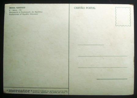 Cartão postal do Brasil Monumento Proclamação da República