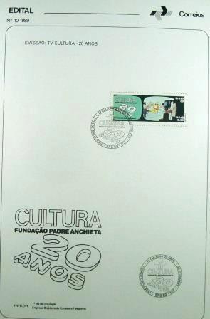 Edital de Lançamento nº10 de 1989 TV Cultura SP 8502