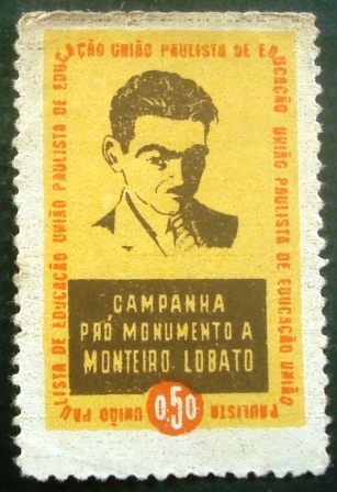 Selo CINDERELA do Brasil emitido pelo UniÃ£o Paulista de EducaÃ§Ã£o