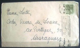 Envelope circulado em 1936 entre Araraquara x São Paulo