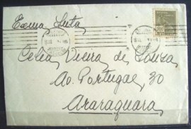 Envelope circulado em 1936 entre São Paulo x Araraquara 13