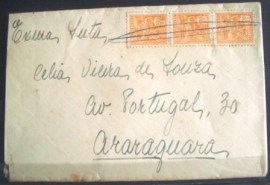 Envelope circulado em 1937 entre São Paulo x Araraquara