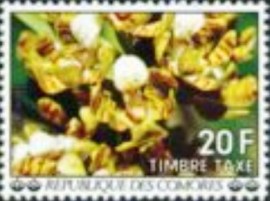 Selo postal de Comores de 1977  Orchids