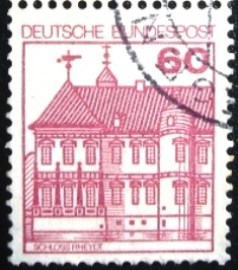 Selo postal da Alemanha de 1979 Rheydt Castle