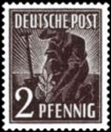 Selo da Alemanha de 1947 2nd Allied Control Council Issue 2