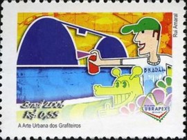 Selo postal do Brasil de 2006 Grafiteiros