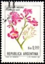 Selo postal da Argentina de 1984 Lapacho Negro
