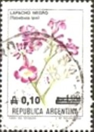 Selo postal da Argentina de 1986 Lapacho negro
