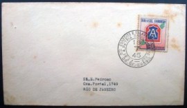 Envelope Circulado de 1945 RJ