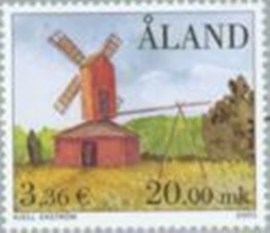 Selo postal das Ilhas Aland de 2001 Mills