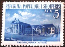 Selo postal da Albânia de 1953 Film Studios