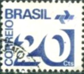 Selo postal Regular emitido no Brasil em 1975  547 U