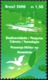 Selo postal do Brasil de 2000 Presença Militar Amazônia