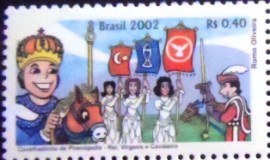 Selo postal do Brasil de 2002 Reis e Virgens