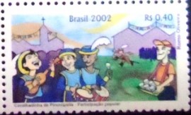 Selo postal do Brasil de 2002 Populares