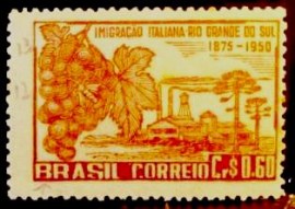 Selo postal comemorativo do Brasil de 1950 - C 251 U