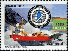 Selo postal do Brasil de 2007 NapOc Ary Rongel