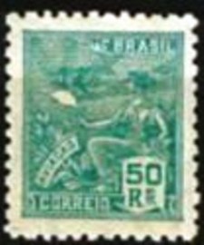Selo postal do Brasil de 1940 Aviação 50 N