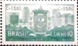 Selo postal do Brasil de 1954 4º Centenário de São Paulo 3,80 M