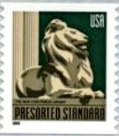 Selo postal dos Estados Unidos de 2000 NY Public Library Lion