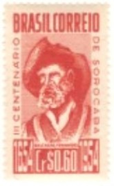 Selo postal Comemorativo do Brasil de 1954 - C 343 N