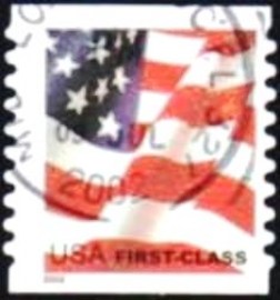 Selo postal dos Estados Unidos de 2002 Flag